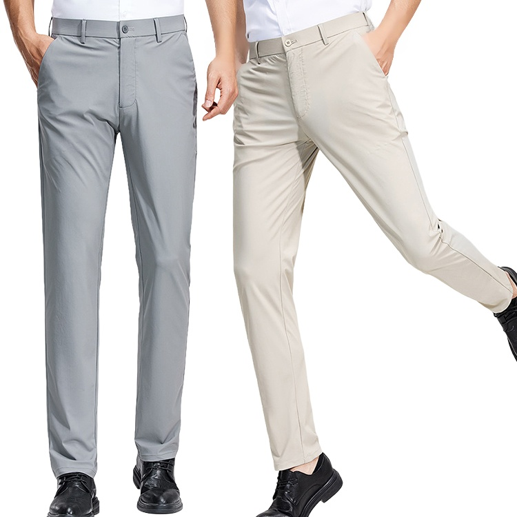 薄手メンズスラックスパンツ 伸縮性抜群 涼感 快適