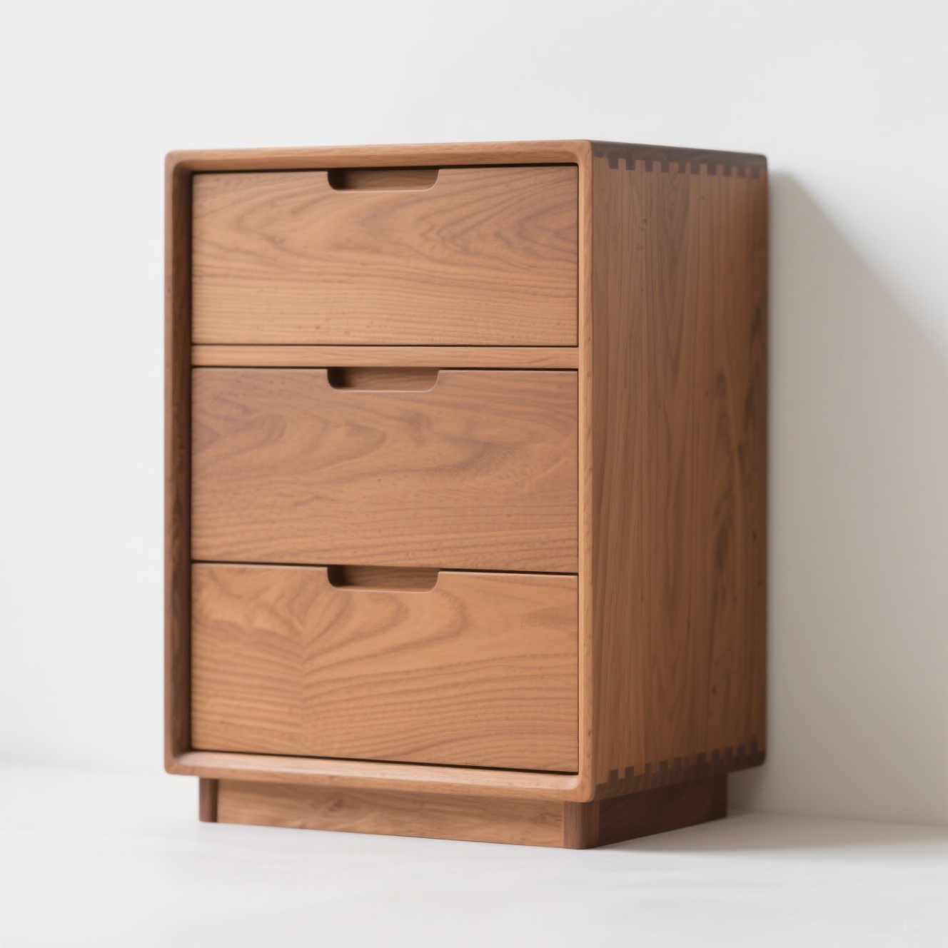 Mesita de noche de madera maciza para dormitorio, estilo vintage