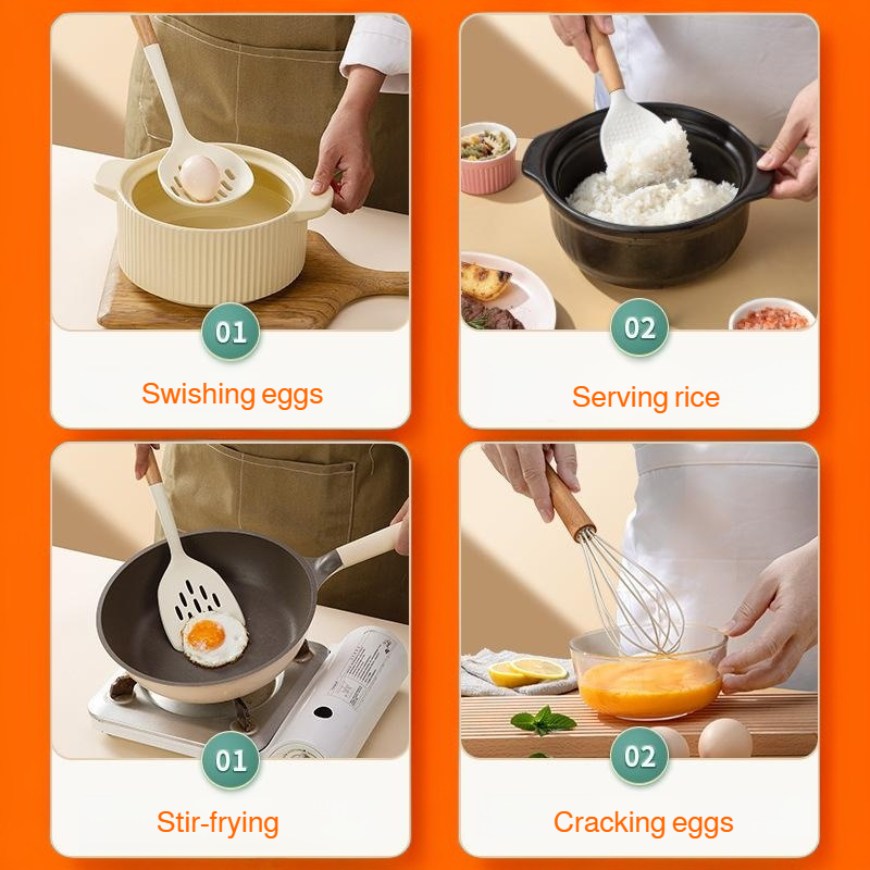 Silicone spatula set