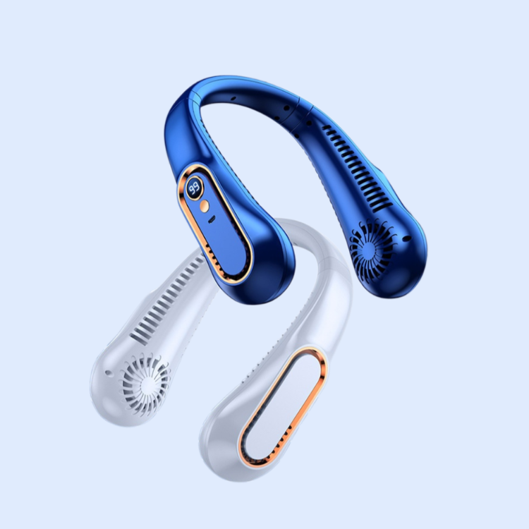 Usb Rechargeable Fan Four Directions Cool Through Whole Body Behind Neck