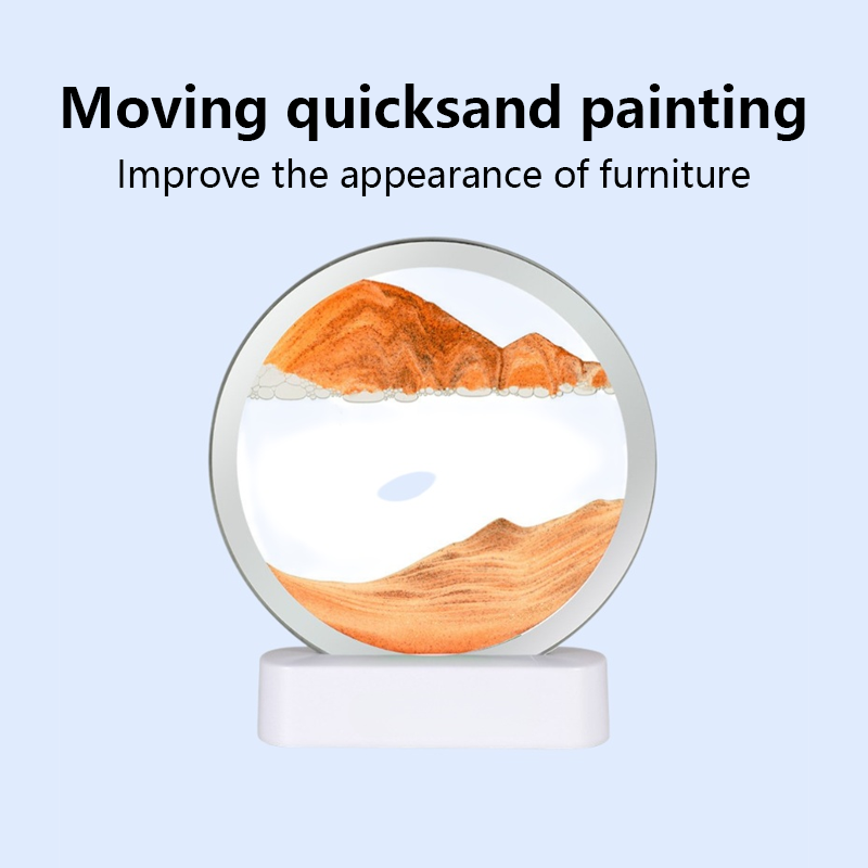 Bedroom desktop sand painting night light