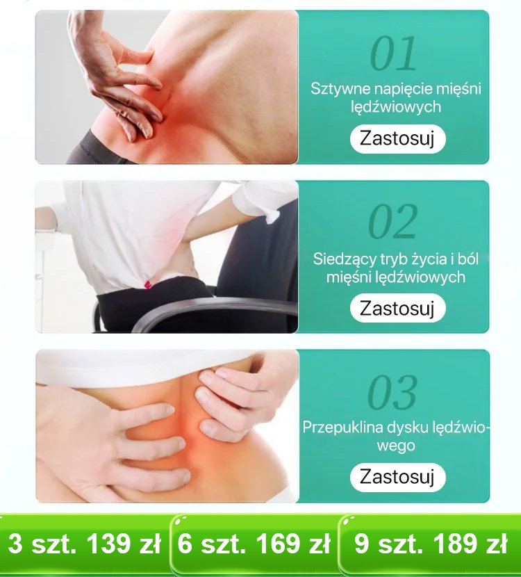 Żel do zimnego kompresu na kręgosłup lędźwiowy APGAR