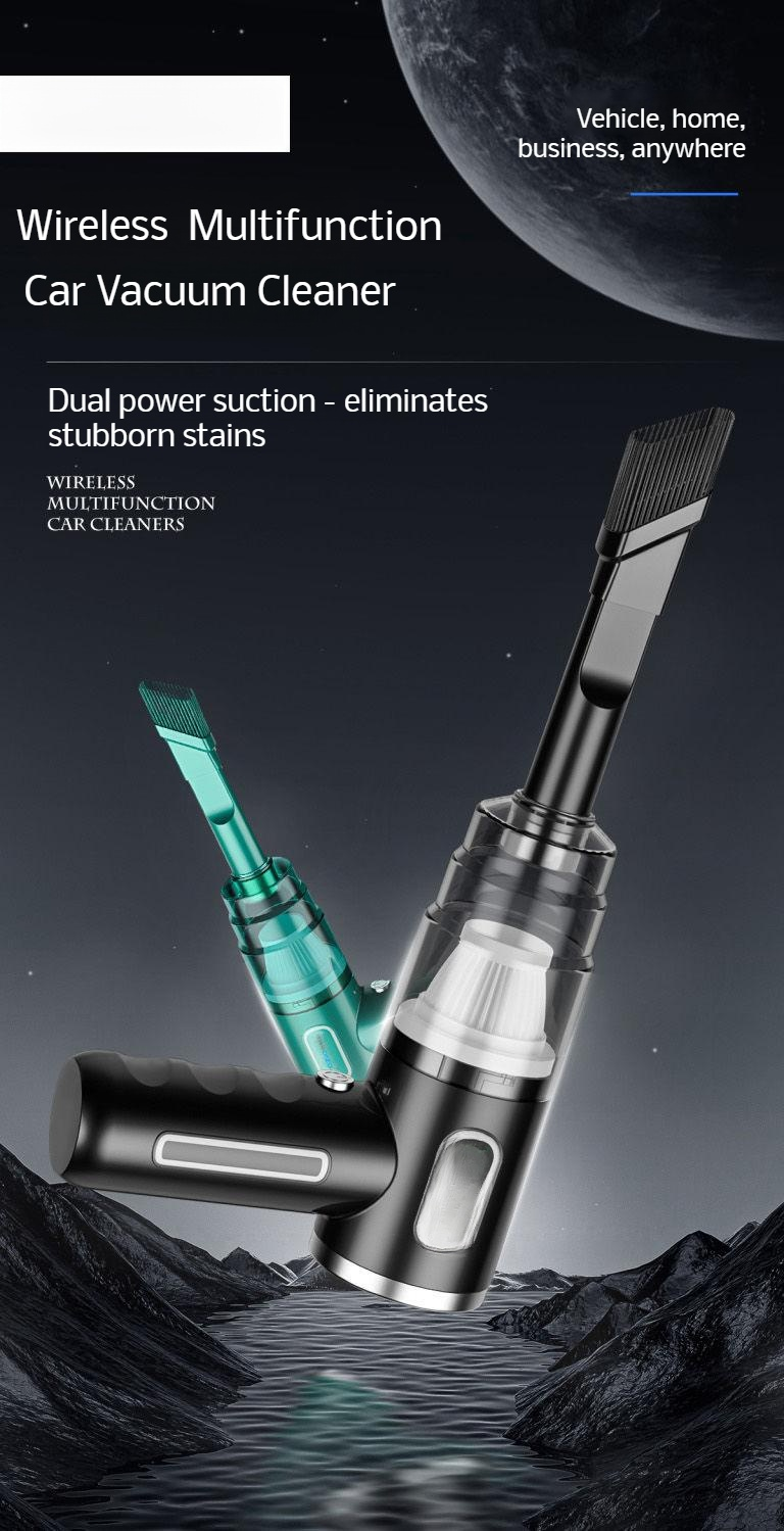 Rechargeable handheld car vacuum cleaner with powerful suction