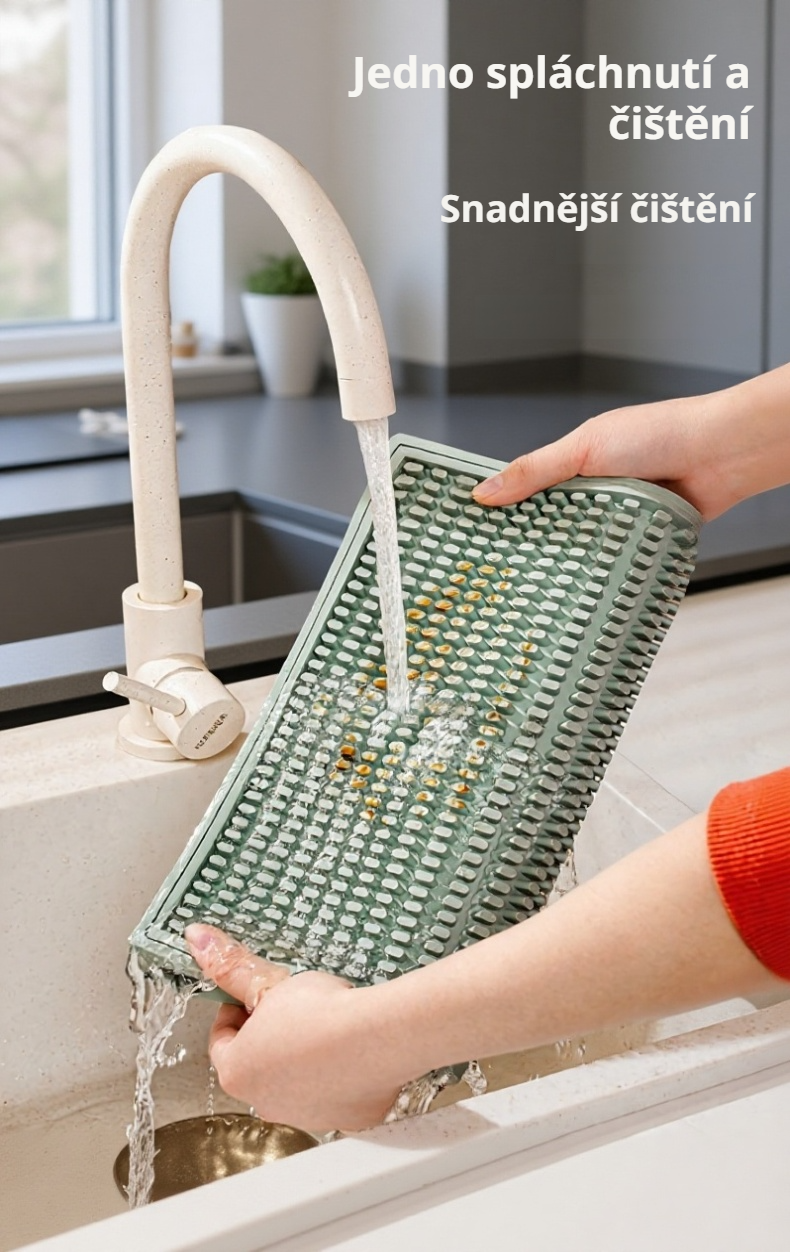 Snadno omyvatelná silikonová podložka na stůl