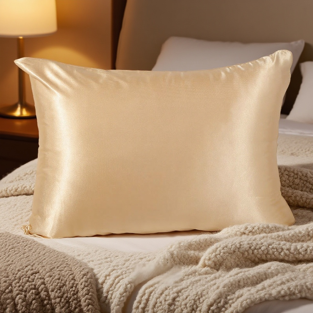 高檔純色真絲枕套
