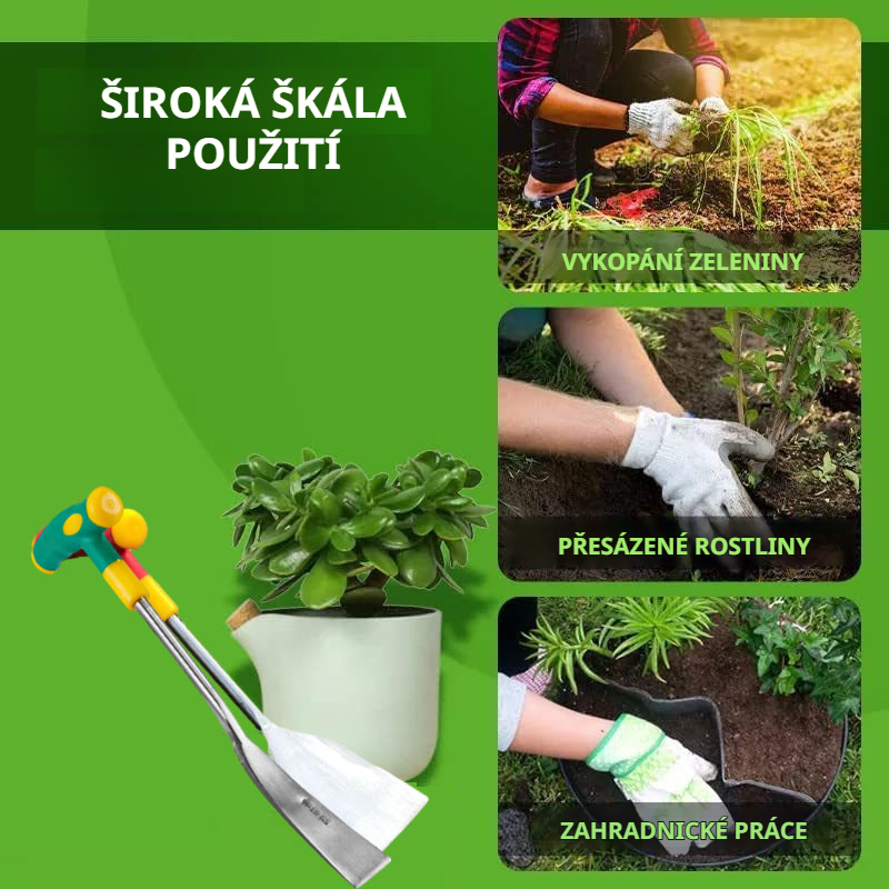 Víceúčelová zahradní a zemědělská motyčka