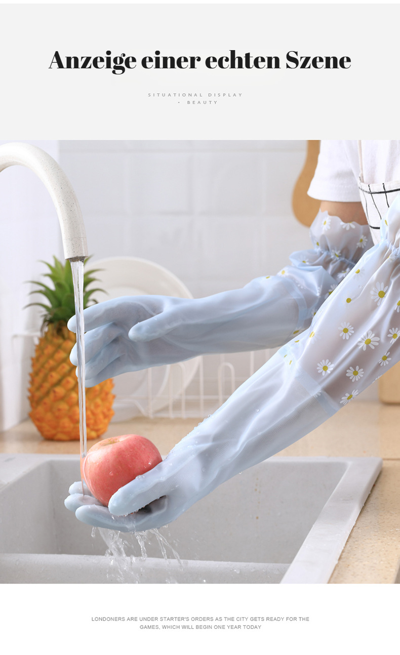 Verdickte Spülhandschuhe – ideal für Küchen- und Reinigungsarbeiten