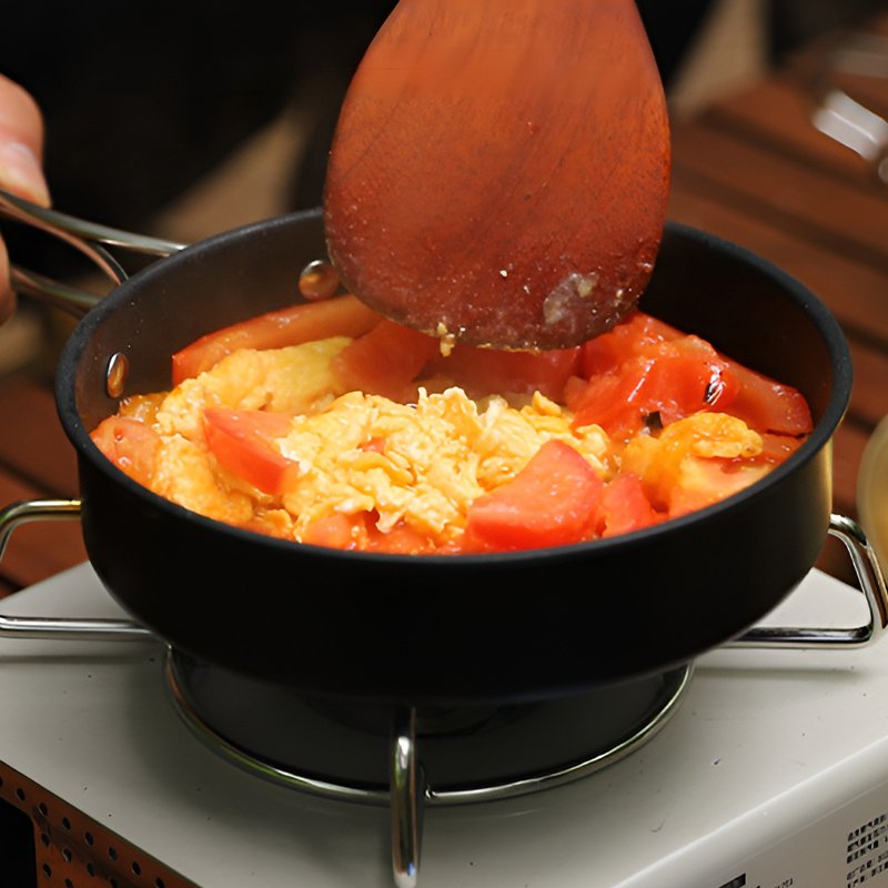 アウトドアキャンプポット 304ステンレススチール 3ピースポット ポータブルキャンプクッカー ノンスティックフライパン ケトル 調理鍋 キャンプセットポット