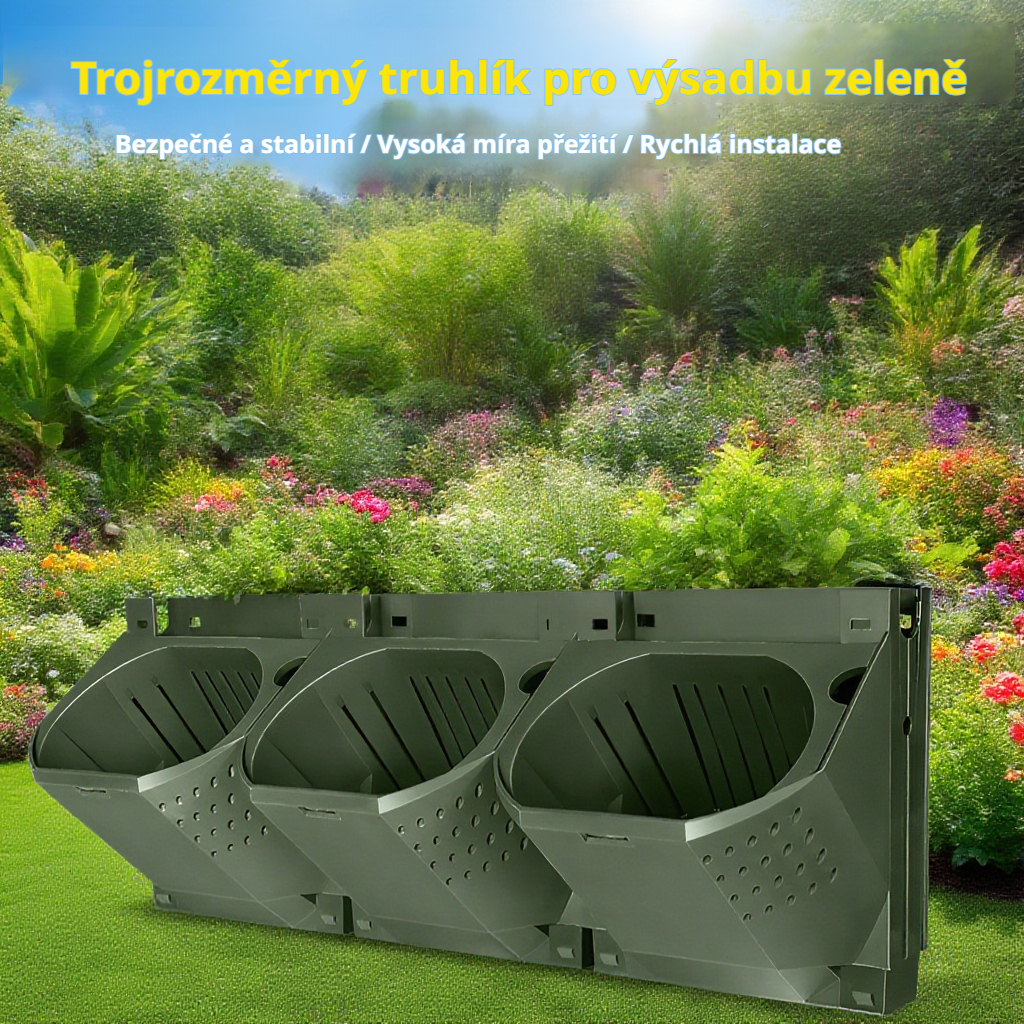  Vertikální květináč na zelené stěny