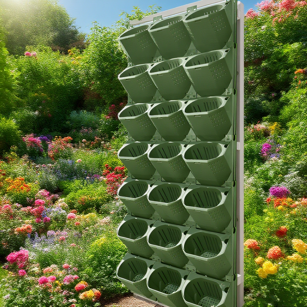  Vertikální květináč na zelené stěny