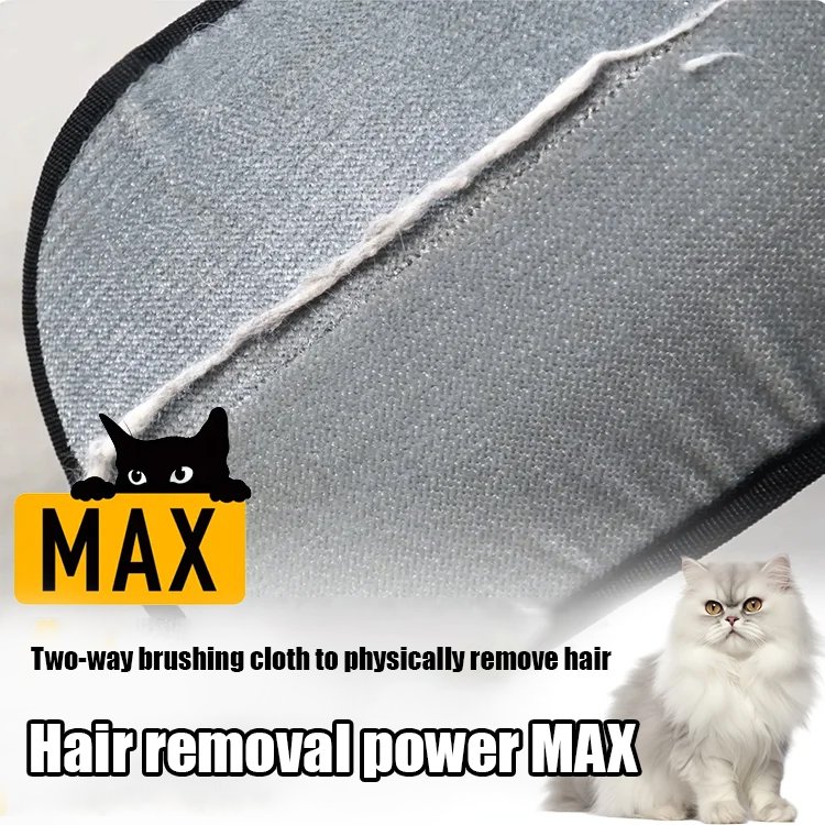 Two-way pet static hair removal gloves