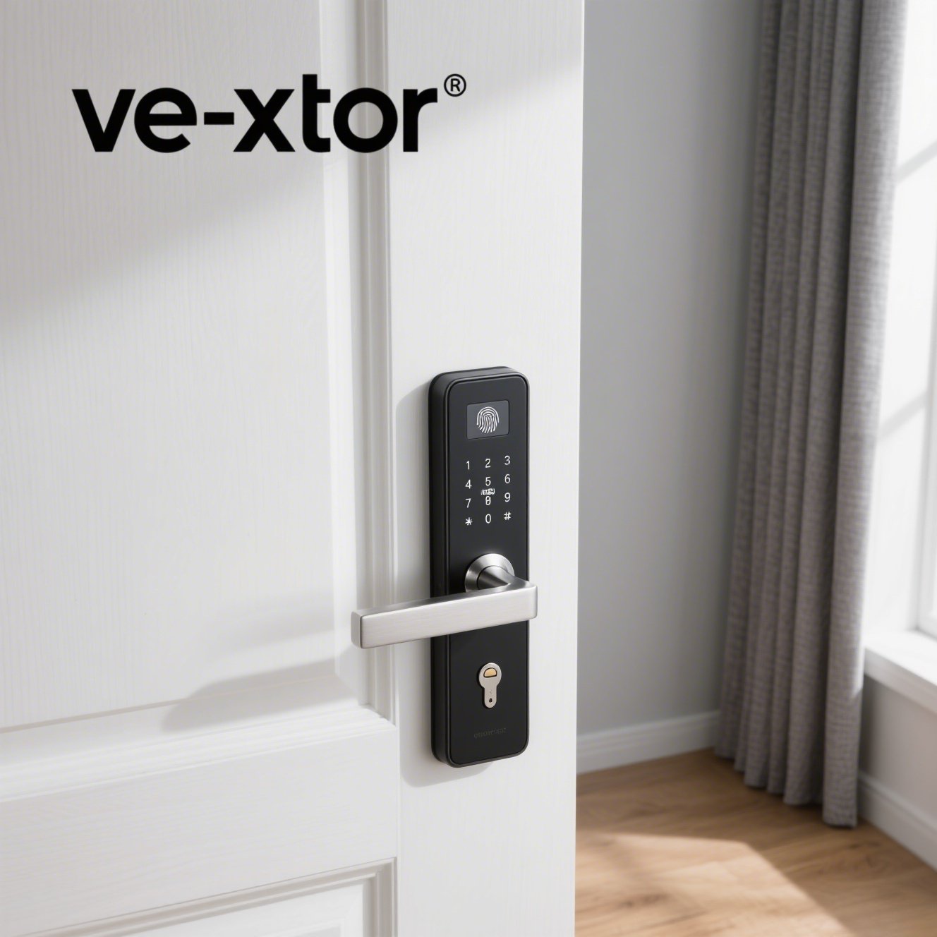 Cerradura de puerta electrónica inteligente controlada por voz