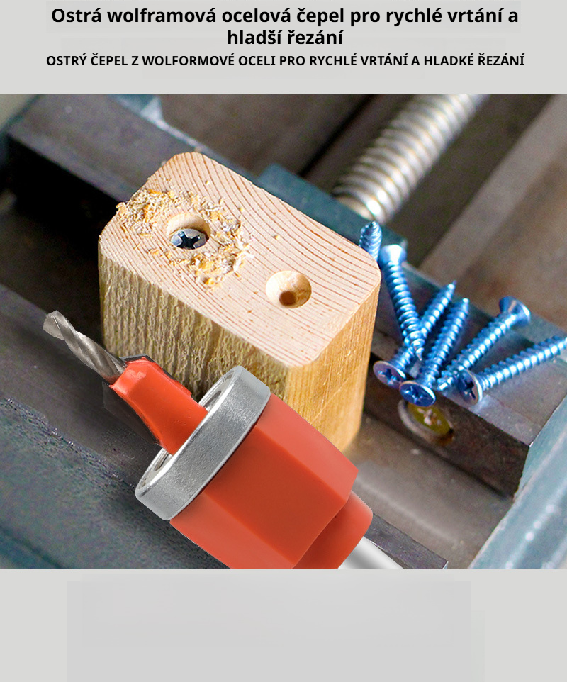 Otvírač děr pro různé materiály