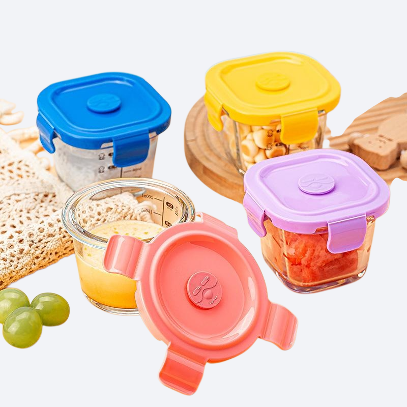 赤ちゃん用ガラス補食ボウル