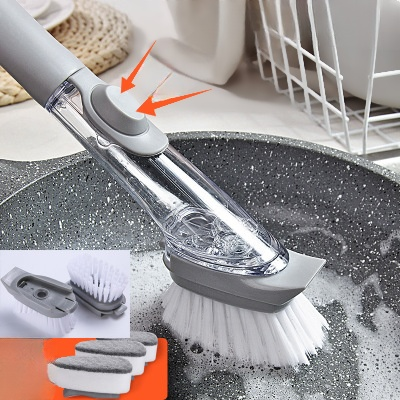 Detergent Dispensing Dish Brush