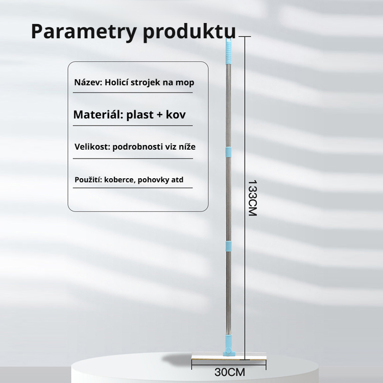 Sada vysouvacího kartáče na čištění koberců a odstraňování chlupů