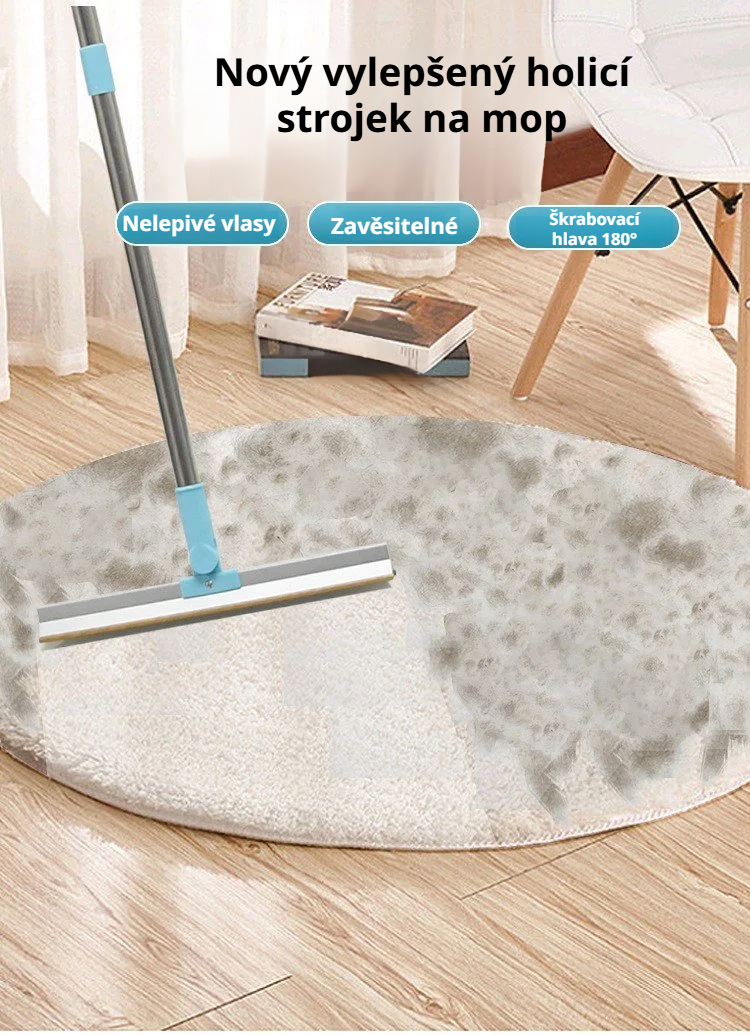 Teleskopická sada na čištění koberců a odstranění chlupů