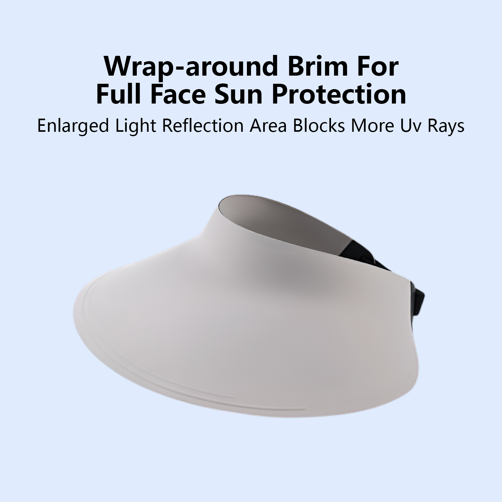 Cycling hollow hat with large brim, ultra-light outdoor UV sports summer sun hat, sun protection sun