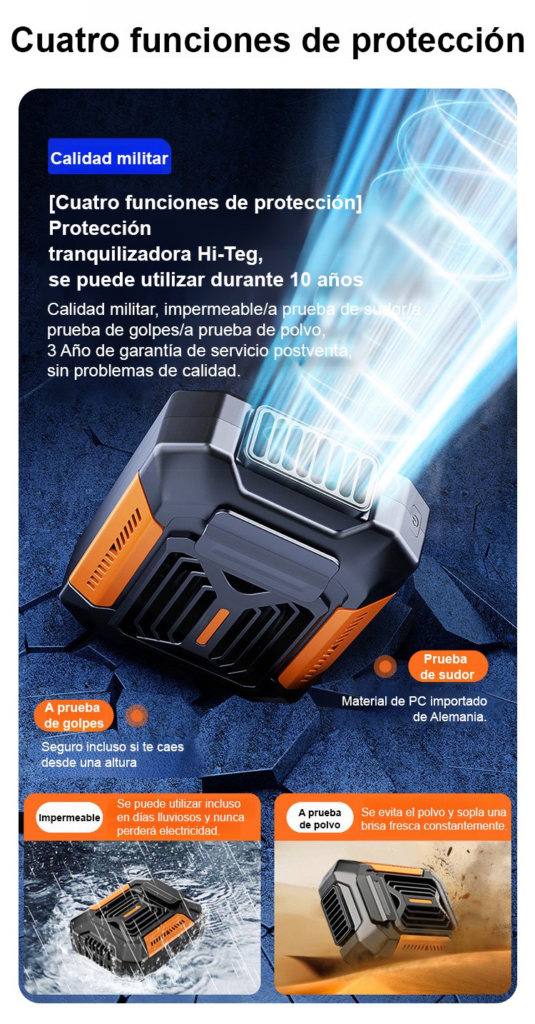 Dispositivo de enfriamiento corporal en excursiones