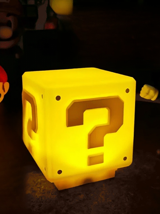 Cube brick rechargeable night light