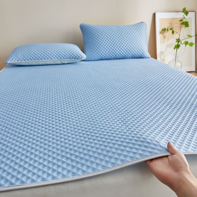 ワッフル接触冷感敷きパッド