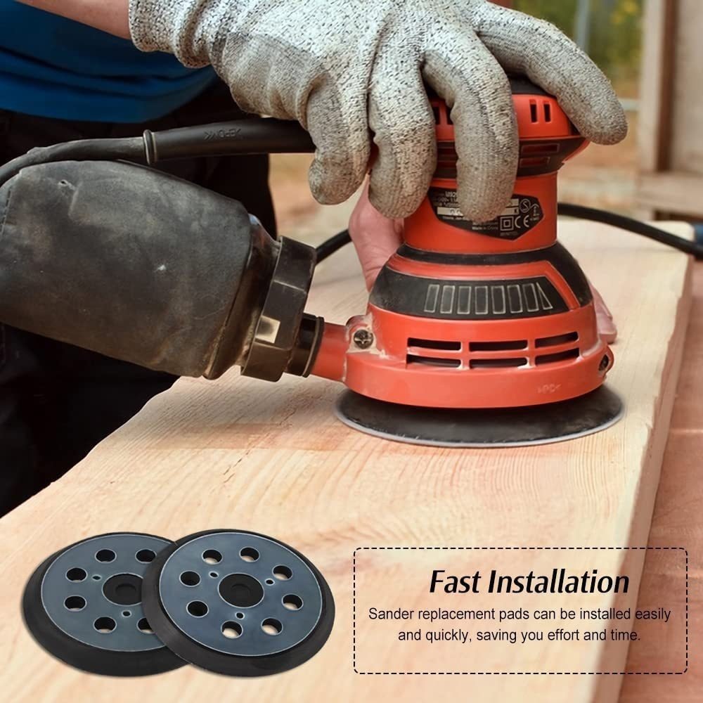 5 inch 8 holes pneumatic sander tray electric polisher base tray sanding disc self-sander sticky tra