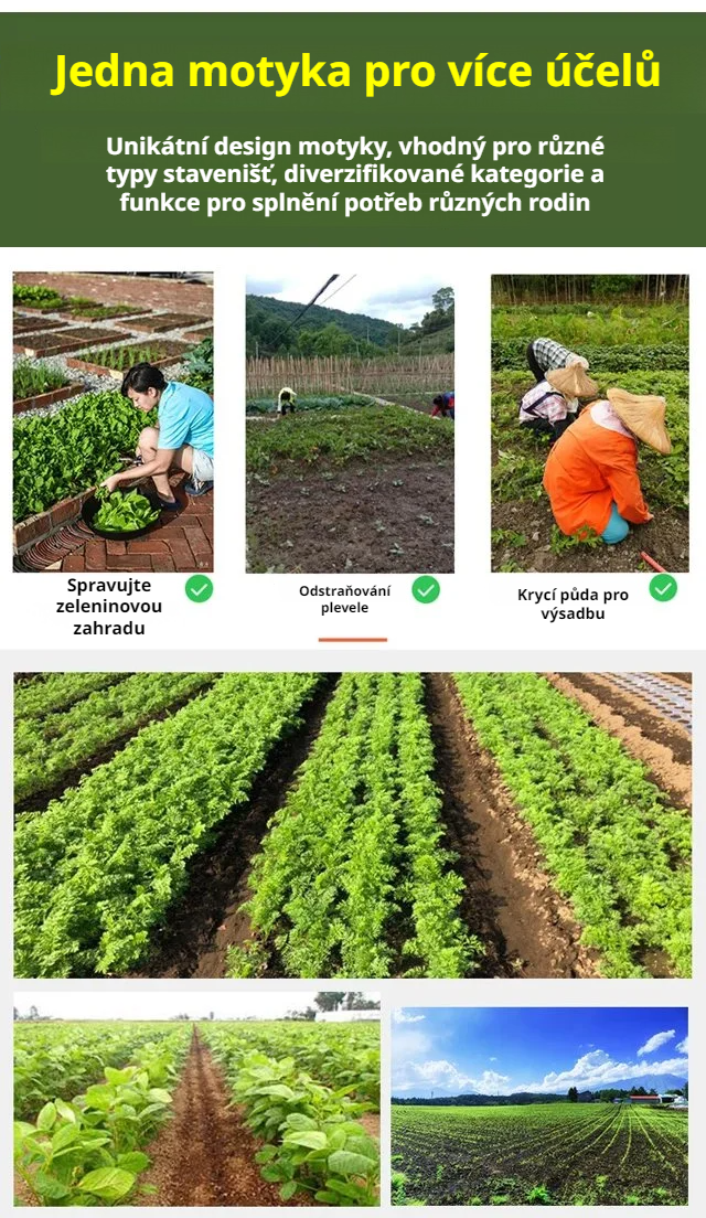 Odolná konstrukce nástroje na plevel