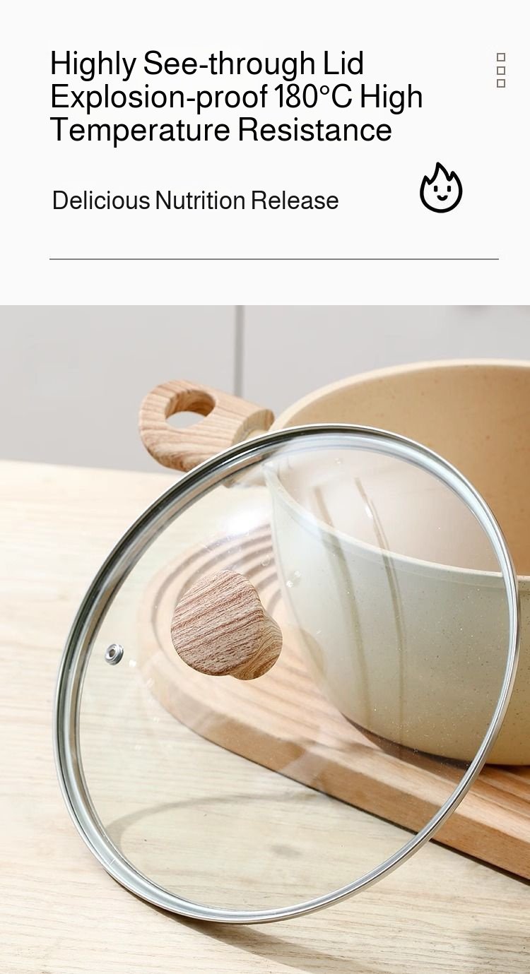 Durable and thick milk stew pot for daily cooking needs