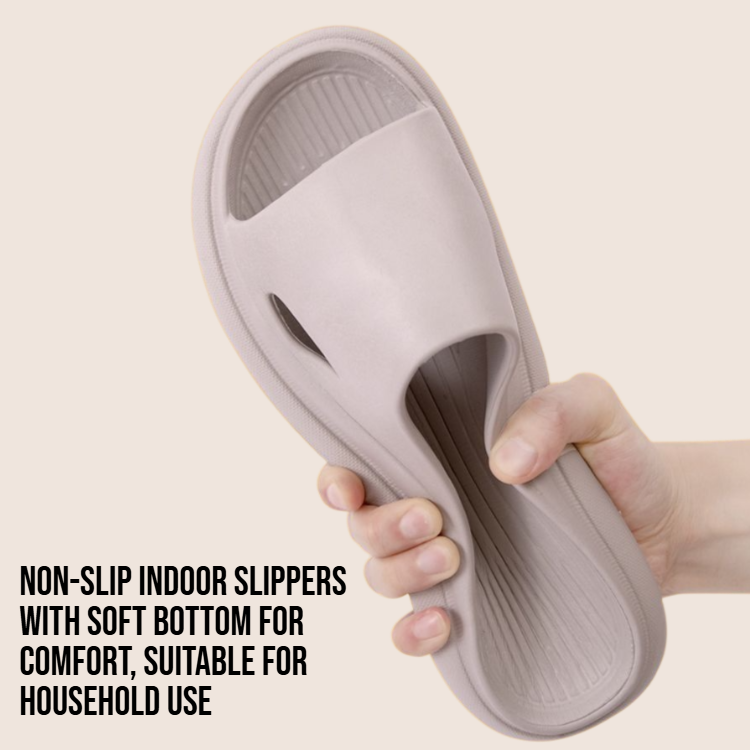 Indoor soft bottom household anti slip cool slippers