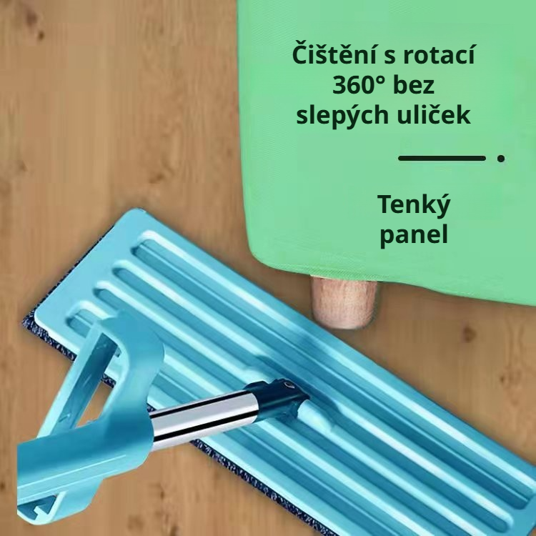 Čisticí mop na dlaždice s širokou stěrkou 11 cm pro snadné odstranění skvrn – domácí rychlý úklid