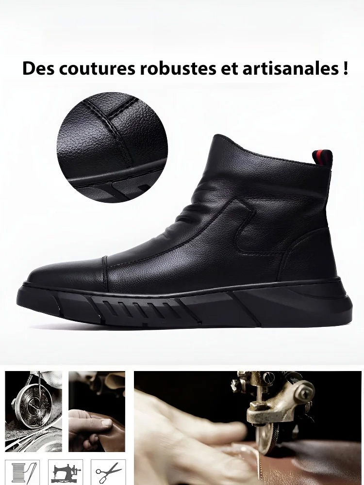 Bottes Martin hautes de style britannique