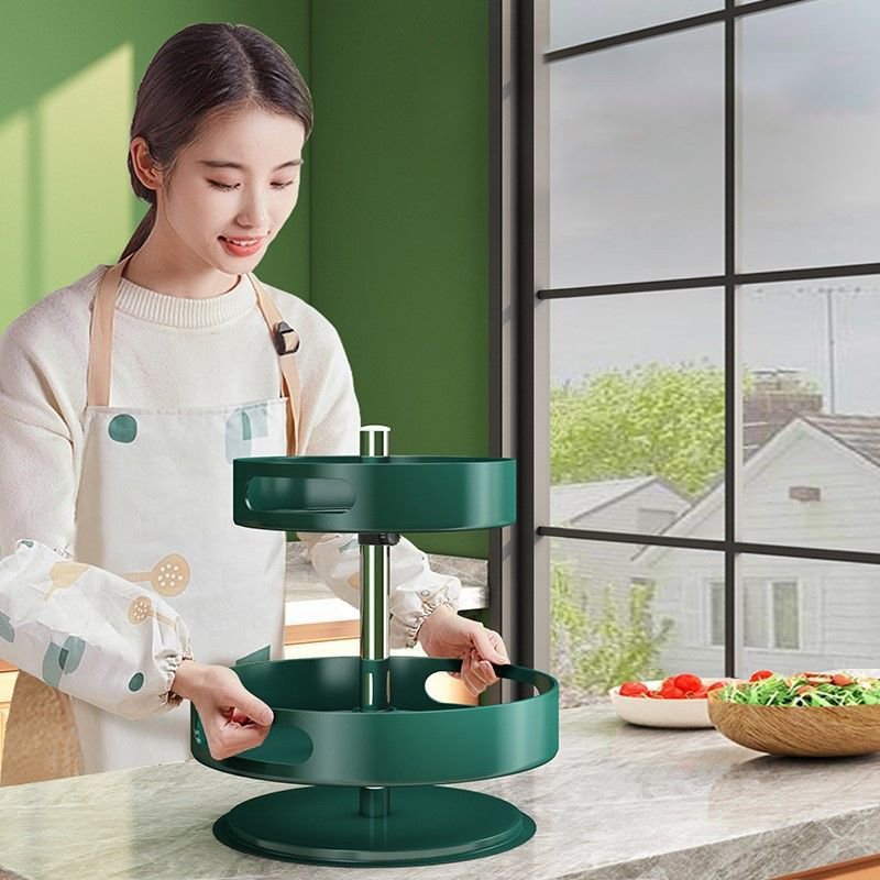 Vícevrstvý otočný kuchyňský stojan na koření