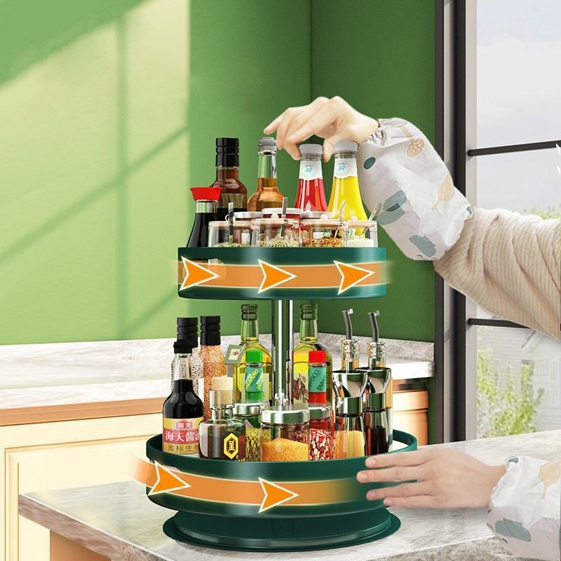 Vícevrstvý otočný kuchyňský stojan na koření