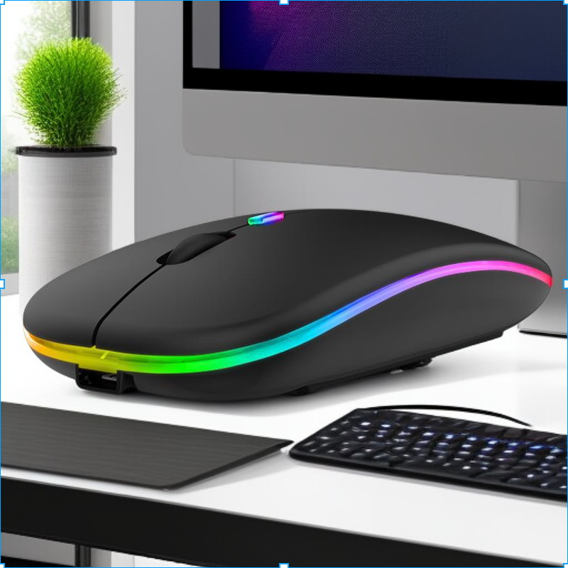 マウス 静音 ノートパソコン ゲーム 女の子 ワイヤレスマウス 発光 高価値 ライトカラー 快適