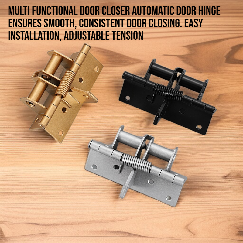 Multi functional door closer automatic door closing hinge