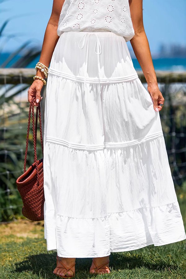 White High-Waisted Skirt