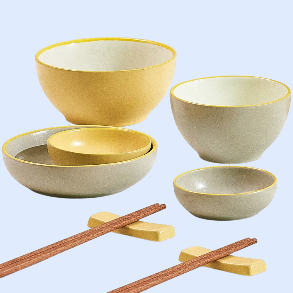 無地セラミックライスボウル家庭用ヨーグルトボウル軽量高級食器プレートプレートボウルセット高価値スープヌードルボウル