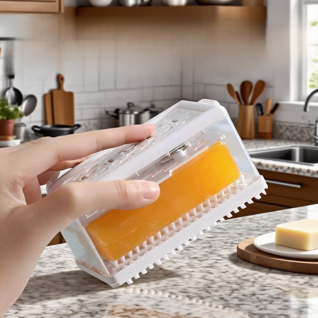 Foaming laundry soap box with brush