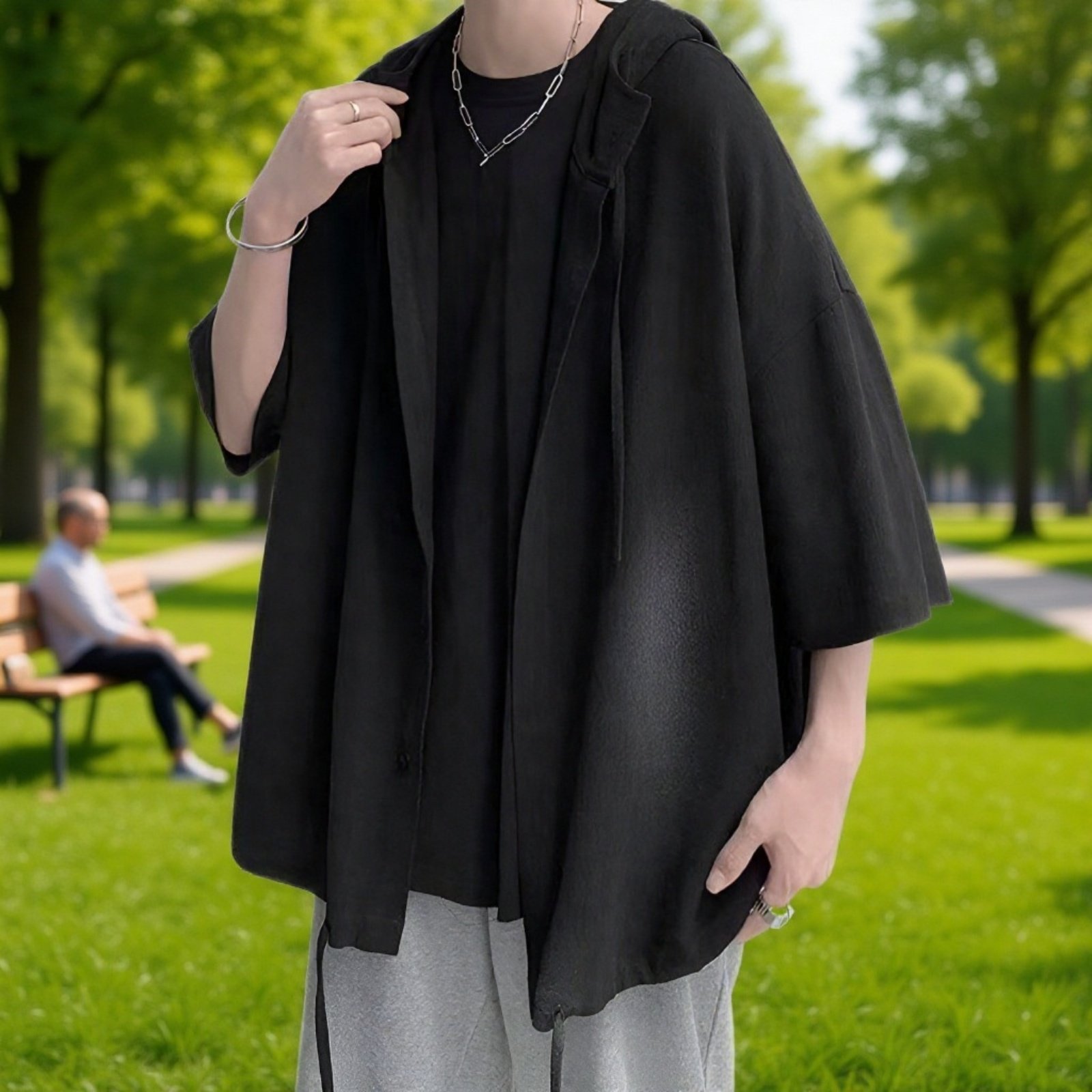 ゆるカジュアルなレトロシャツ メンズ おしゃれインス風シャツ