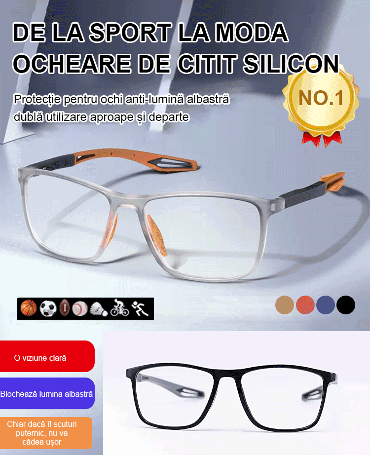 Ochelari de lectură super-ușori, confortabili, cu filtrare a luminii albastre