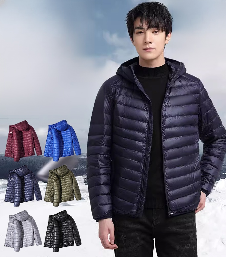 남녀공용 경량 후드 패딩