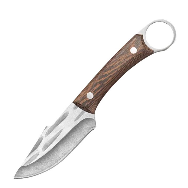 Starożytny, kuty, młotkowany nóż do trybowania