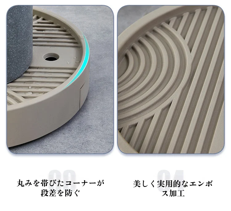 水分管理に便利な水トレイ構造