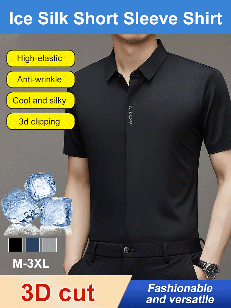 Premium Ice Silk Short Sleeve Shirt