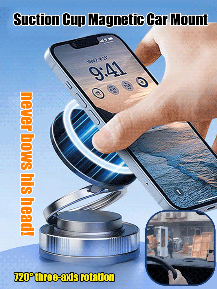 Vacuum adsorption strong magnetic mobile phone holder