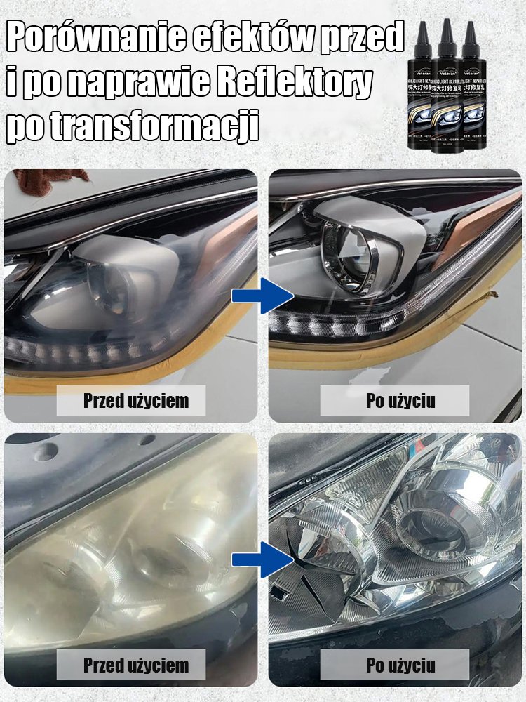 Płyn naprawczy reflektorów samochodowych