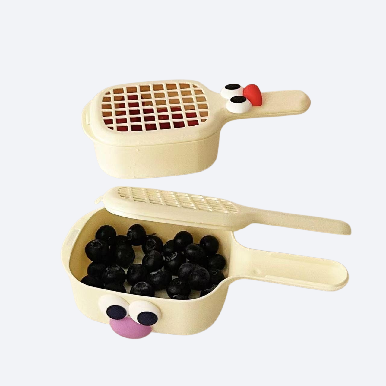 ハンドル付き透かし彫りフルーツクリーナー水切りかご