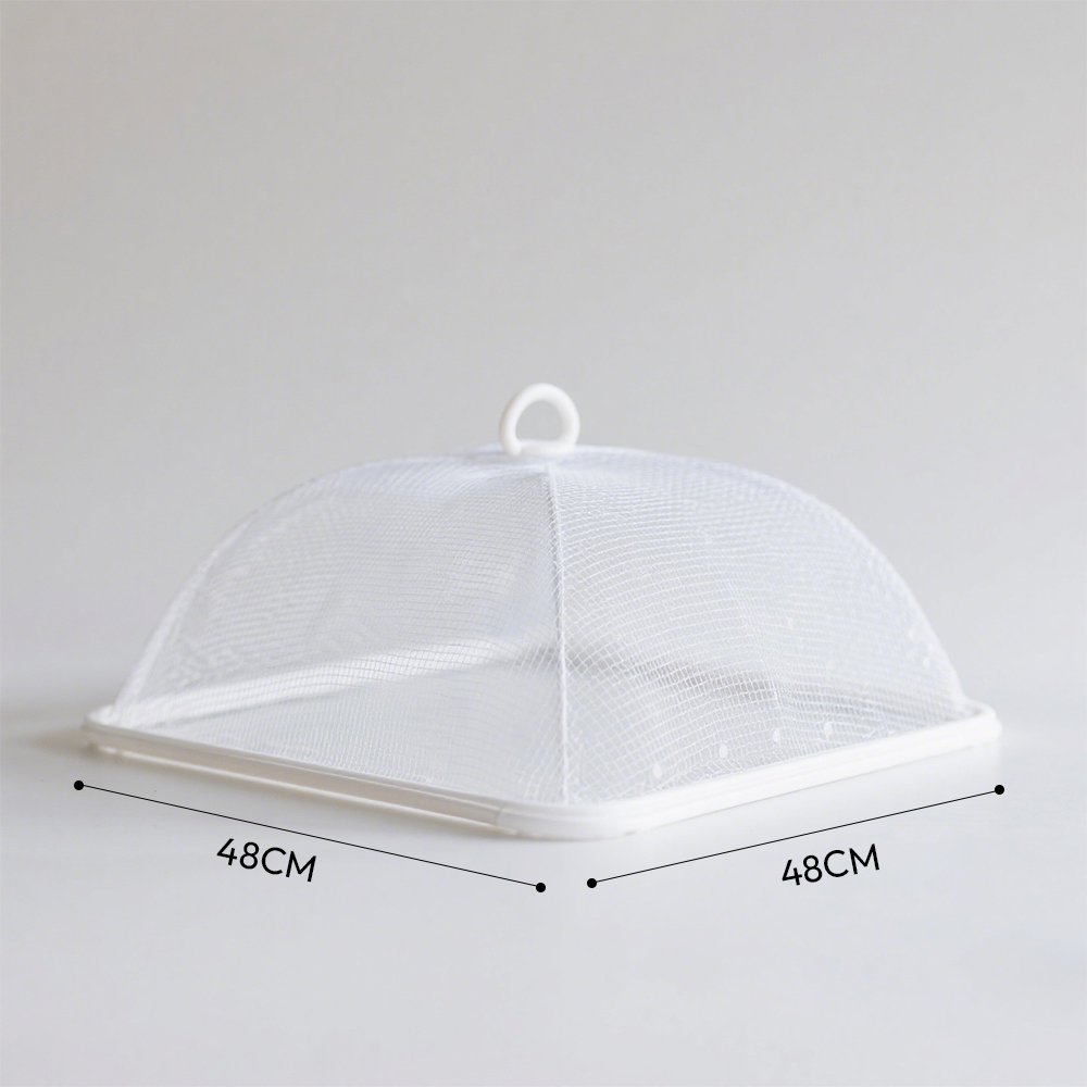 新鮮な野菜を守るメッシュカバーの使用例