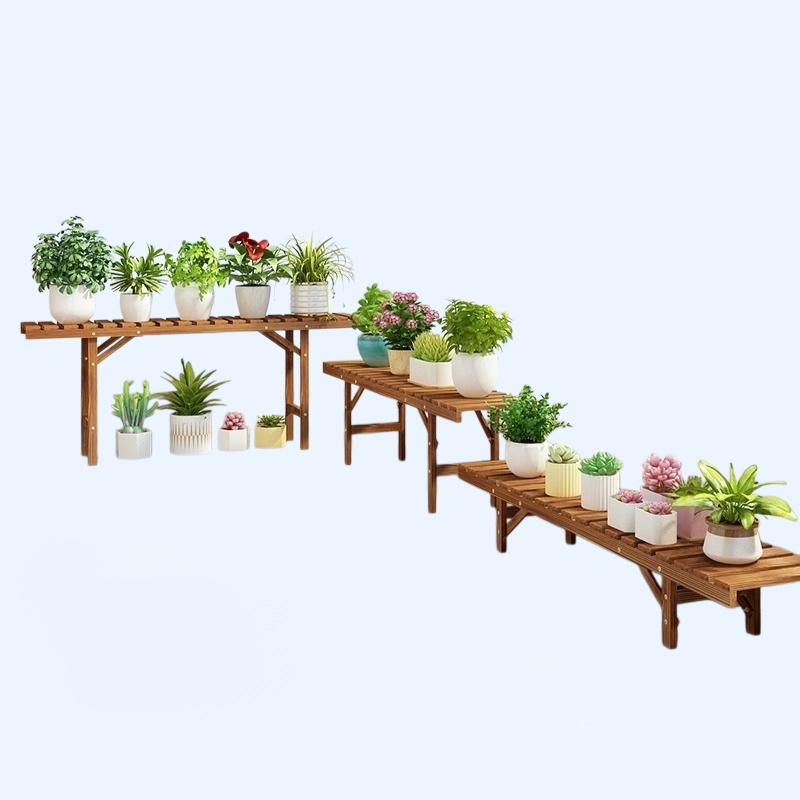 階梯式多層可選防腐木質花架