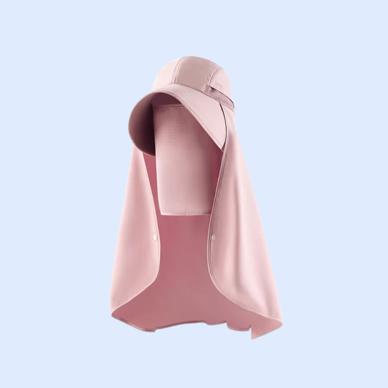 All-in-one sun hat cape